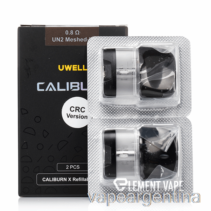 Uwell Caliburn X Vainas De Repuesto Vaina De 3 Ml + Bobina De 0.8ohm Vape Descartable